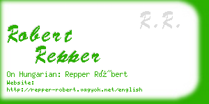 robert repper business card